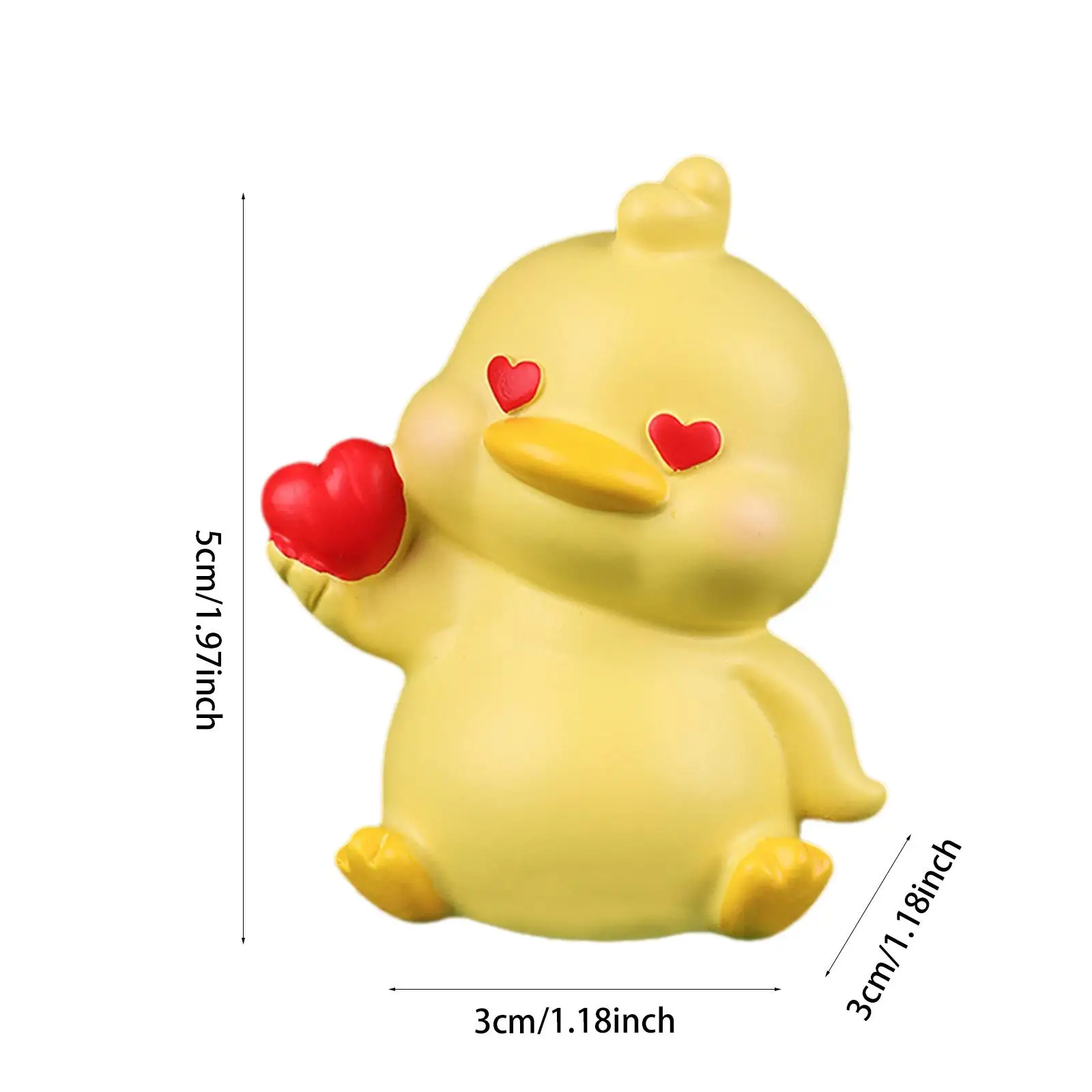 Статуэтка из смолы Настольная миниатюрная статуэтка маленькая утка фотография