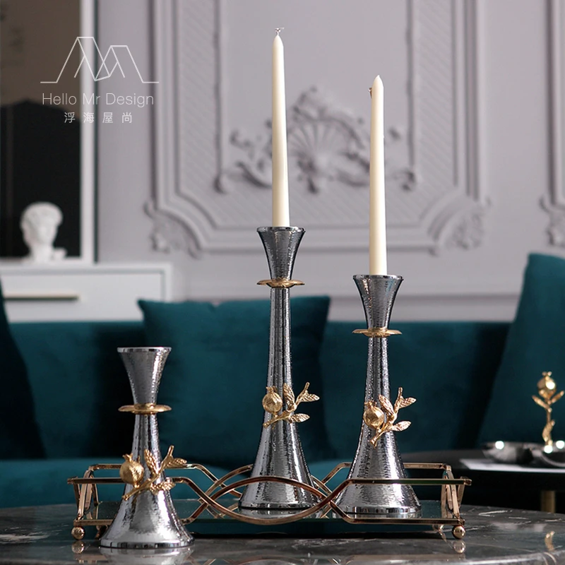 

Nordic Style Light Luxury Candle Holder Elegant Simple Wedding Centerpieces Decoracion Hogar Moderno Candle Holders BG50CH