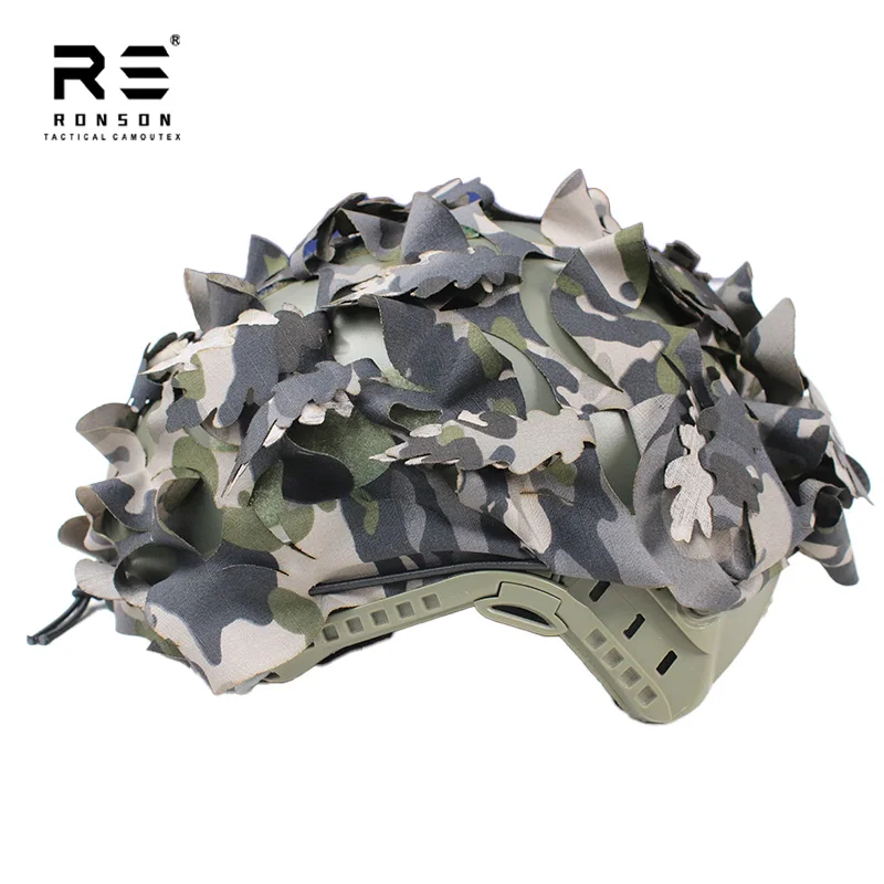 Фото Австралия MMPU ВМФ Камуфляж 3D Лазерная резка Тактический БЫСТРЫЙ шлем Scrim Cover Страйкбол Пейнтбол Личная защита Scrim NIR №5