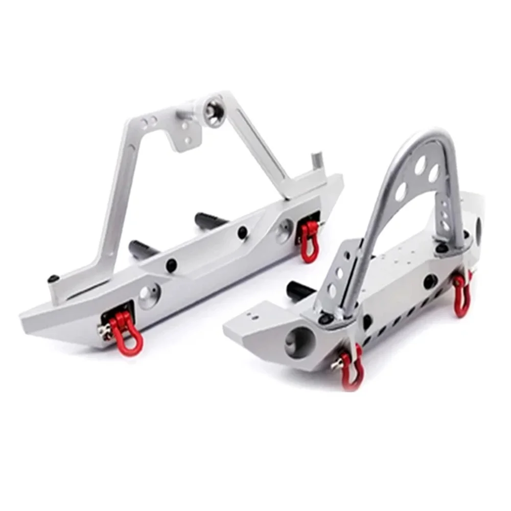 

Aluminum Front Rear Bumper Bull Bar With Spare Tire Carrier For 1:10 Axial SCX10 JEEP SCX10 II 90046 90047 TRX-4 TRX4 RC Car