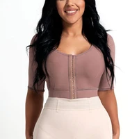postpartum tummy control recovery colombianas slimming shapewear bra half sleeve top reducers shapers women kim kardashian skim