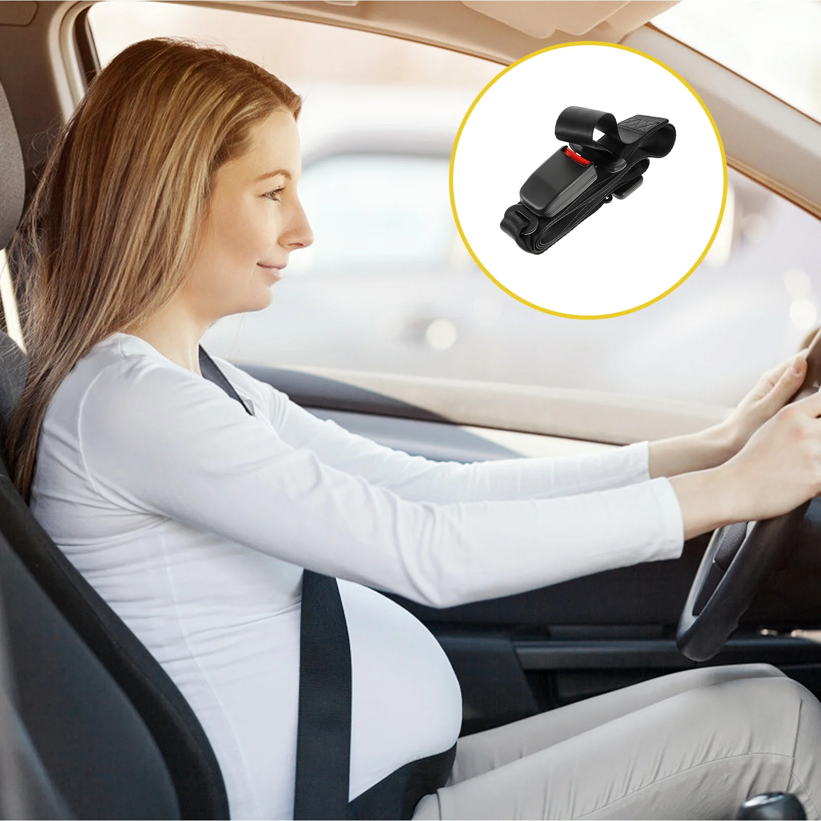 

Belt Carmaternity Harness Pregnant Pregnancy Comfortable Strap Buckle Fixing Adjustable For