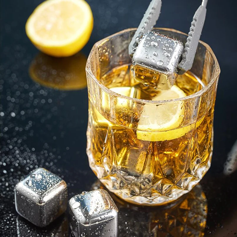 Набор кубиков из нержавеющей стали для охлаждения виски 4/6/8 шт. |