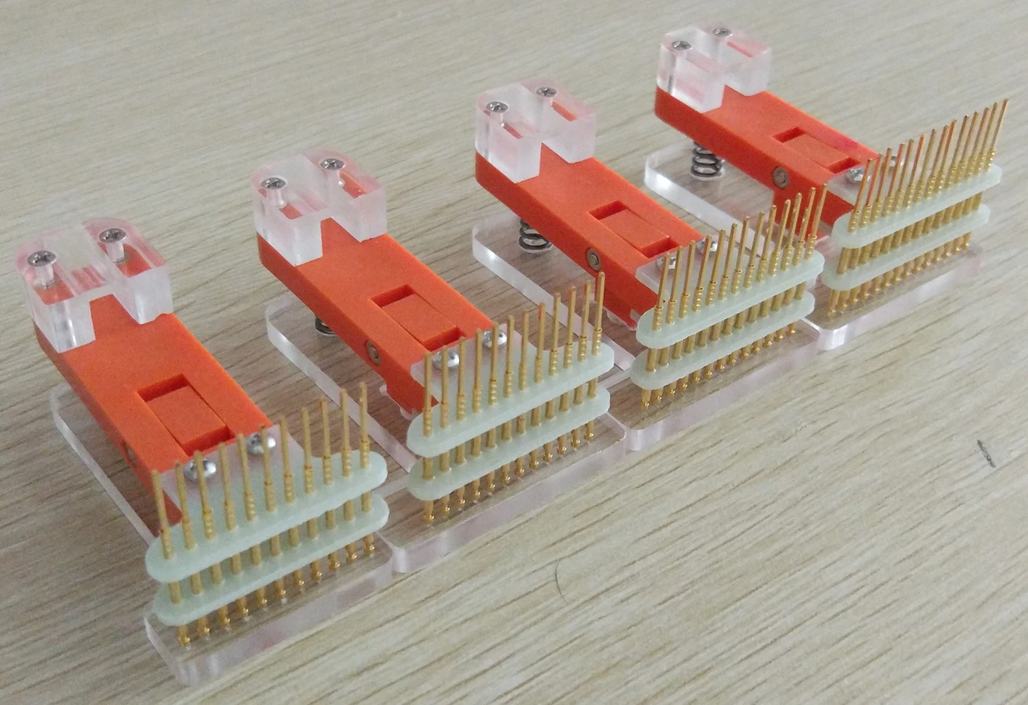 

Burning clamp fixture probe debugging and downloading spring needle 2.54