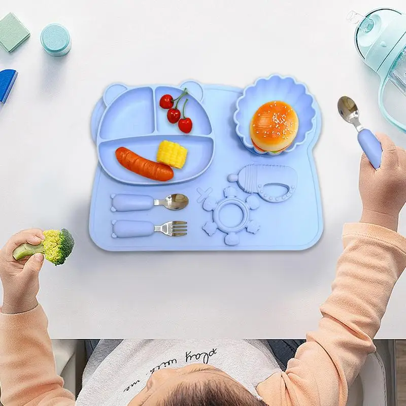 Детская силиконовая разделенная присоска 6 шт.