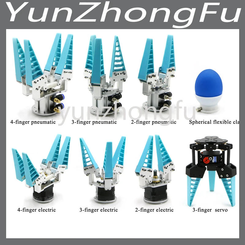 

Newest 2kg Big Load Flexible Robot Claw Bionic Flexible Mechanical Finger Fruit Sorting Gripper Grab Adaptive Pneumatic Electric