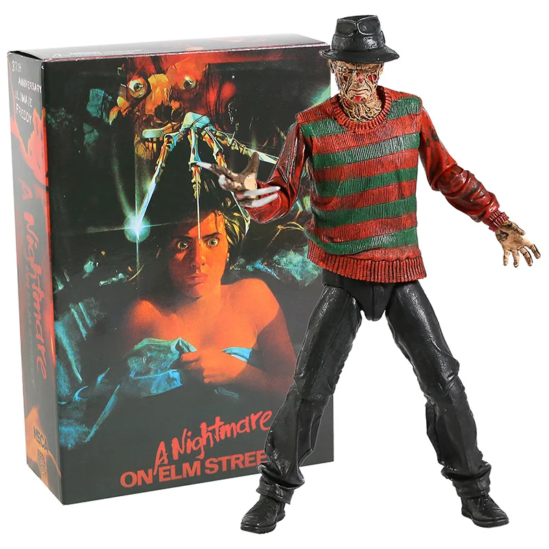 

Neca A "Кошмар на улице Вязов" Fredd y Krueger 18 см ПВХ фигурка Коллекционная модель декоративная игрушка для взрослых подарки