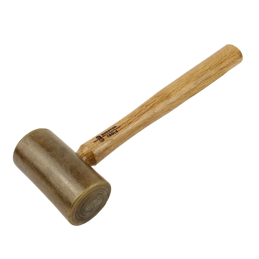 Фото Молоток Durston Rawhide Mallet 85×48 мм с головкой из буйволиной кожи и ручкой из орехового дерева, для формовки ювелирных изделий, без маркировки, инструмент для формовки металла №1