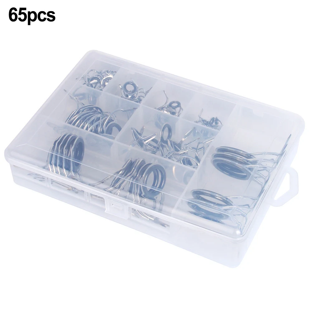 

Repair Kit Fishing Guide Rings Tool Ceramic Double Layer Metal High Carbon Steel Part Reinforcement Rod Sea Rod
