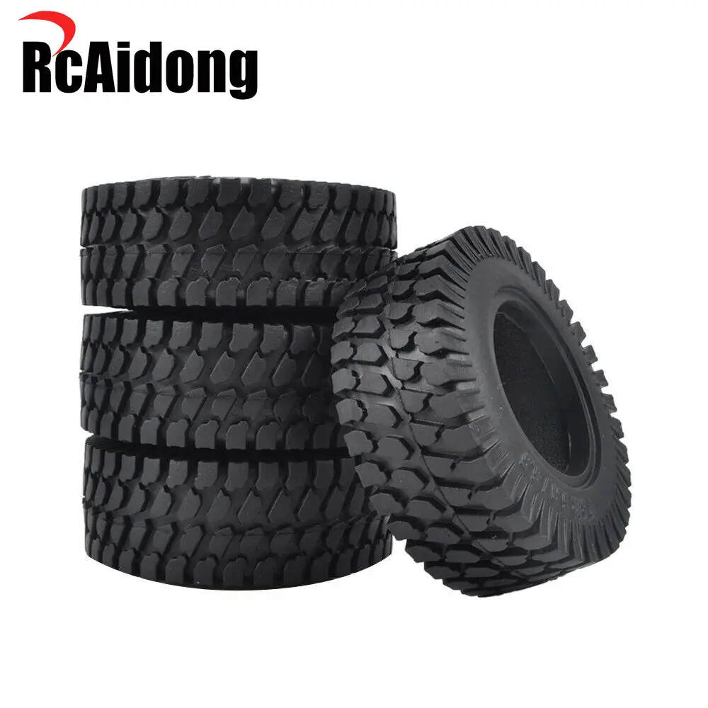 

RcAidong 75MM 1.55Inch Rubber Wheel Tires Tyre for Axial Yeti Jr Tamiya RC Crawler Car