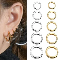mini hoop earrings stainless steel earrings for women men gold silver tiny cartilage earring piercing pendientes mujer hombre