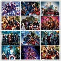 marvel the avengers jigsaw puzzles for adults decompress toys disney iron man captain america thor hulk black widow puzzles