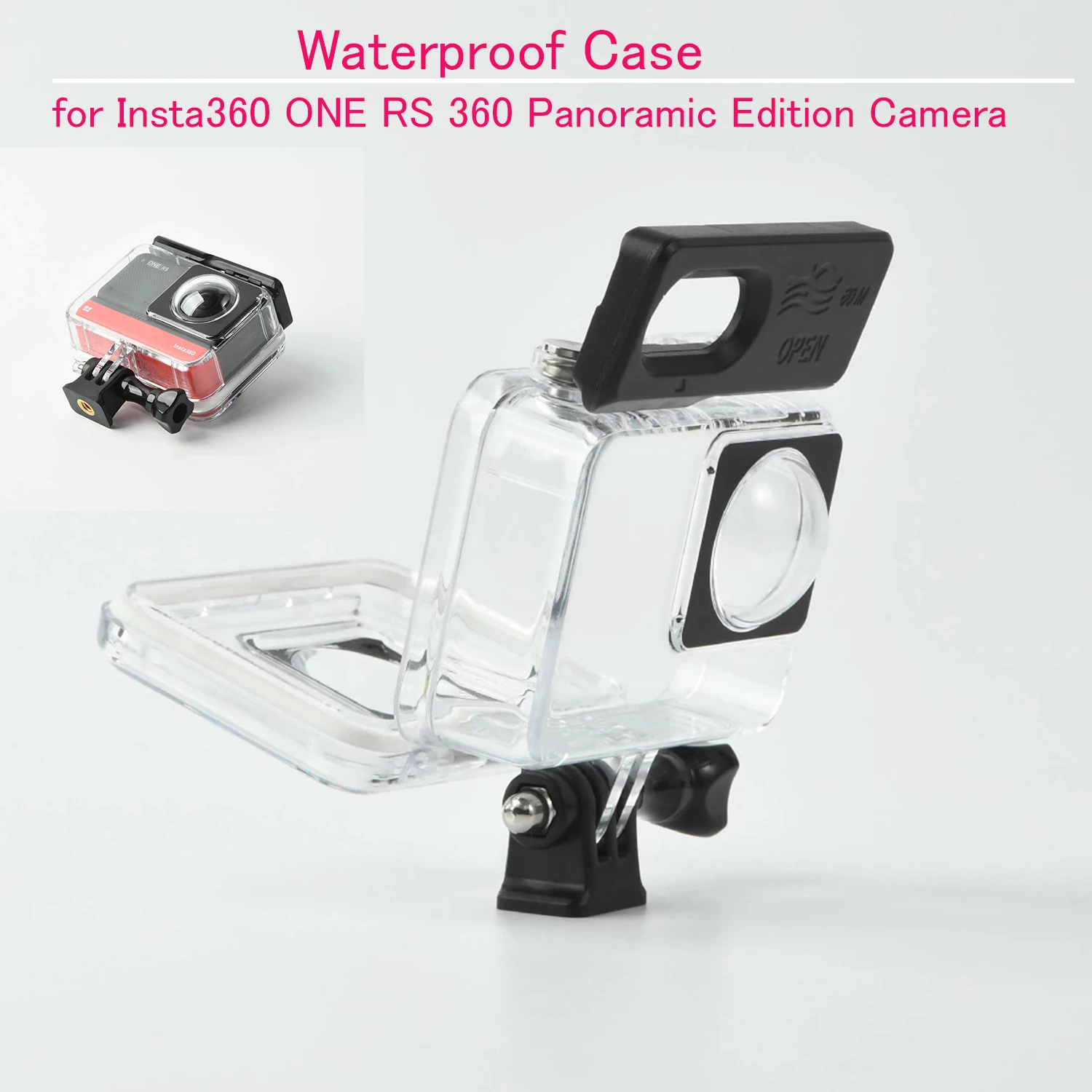 Najtaniej Wodoodporna Obudowa Do Insta360 ONE RS 360 Panoramiczna Podwodna Obudowa Ochronna Do Insta360 Panoramiczna Edycja Akcesoria Do Kamery