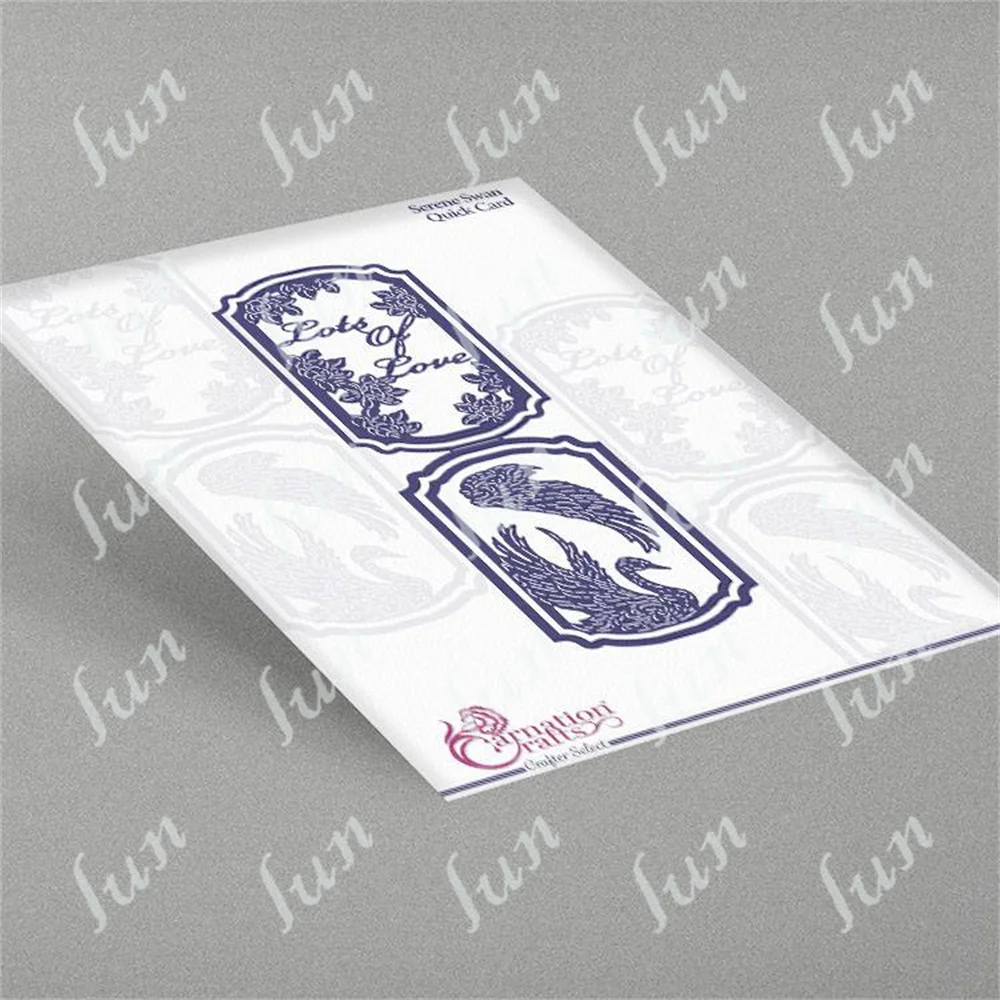 

New Cutting Dies 2022 Diy Molds Scrapbooking Supplies Paper Making Cuts Crafts Template Serene Swan Quick Card Die Set Handmade