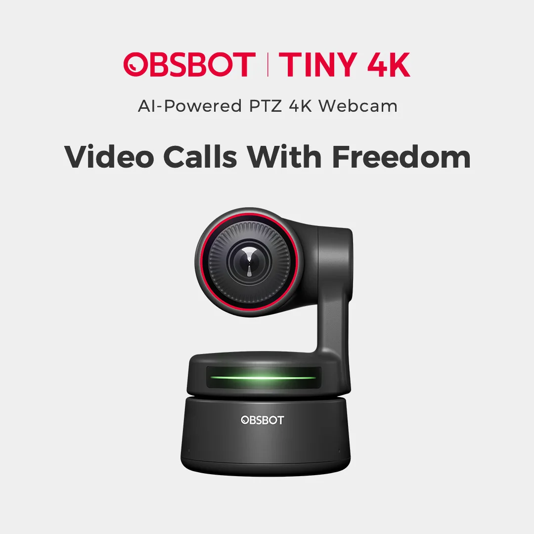 

Крошечная/крошечная PTZ веб-камера с ИИ-питанием 4K, 2-осевой карданный подвес, Full HD 1080p, видео-чат, онлайн-встречи, прямая трансляция в режиме онлайн