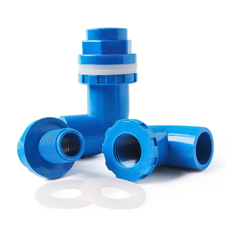 1-10 шт. т. Д. 20 ~ 50 мм ПВХ 90 ° колено дренажный соединитель переливные соединения для