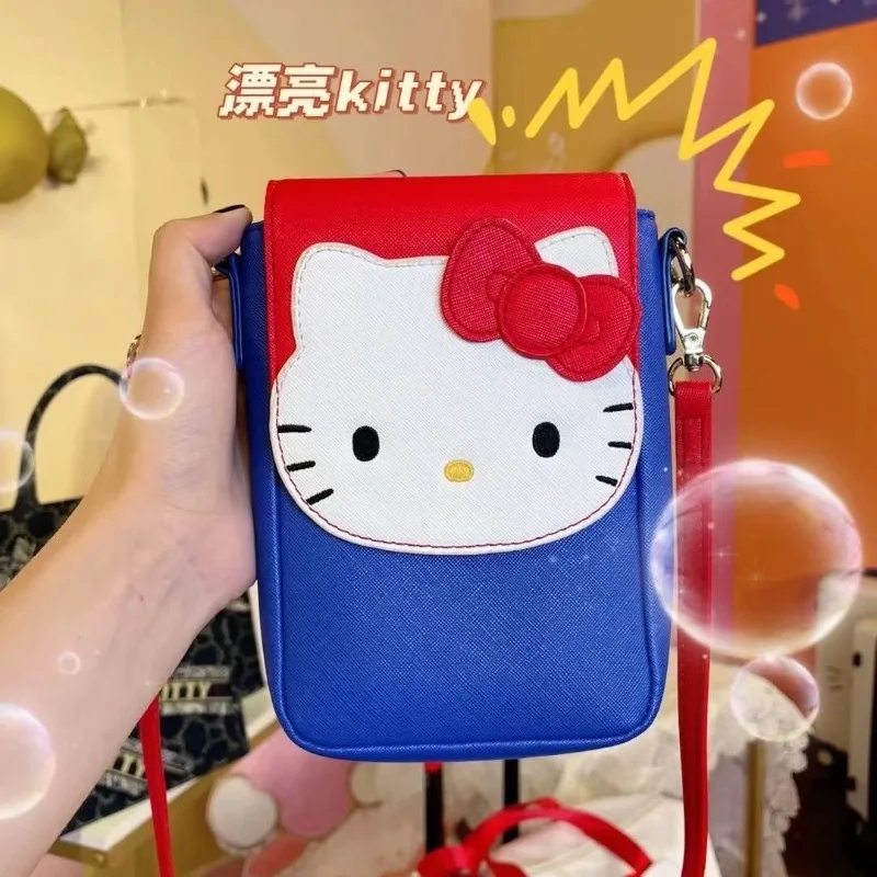 

Sanrio Kawaii Collection My Melody Hello Kitty Cartoon Shoulder Bag PU Leather Crossbody Small Square Bag Birthday Gift