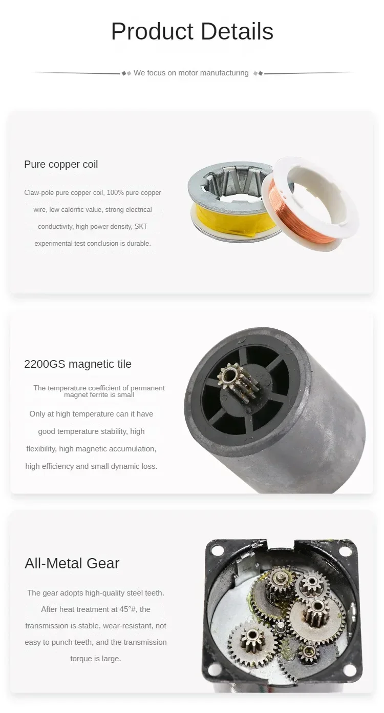 Высокий крутящий момент 100 кг 28 Вт переменный ток 220 В синхронный двигатель с