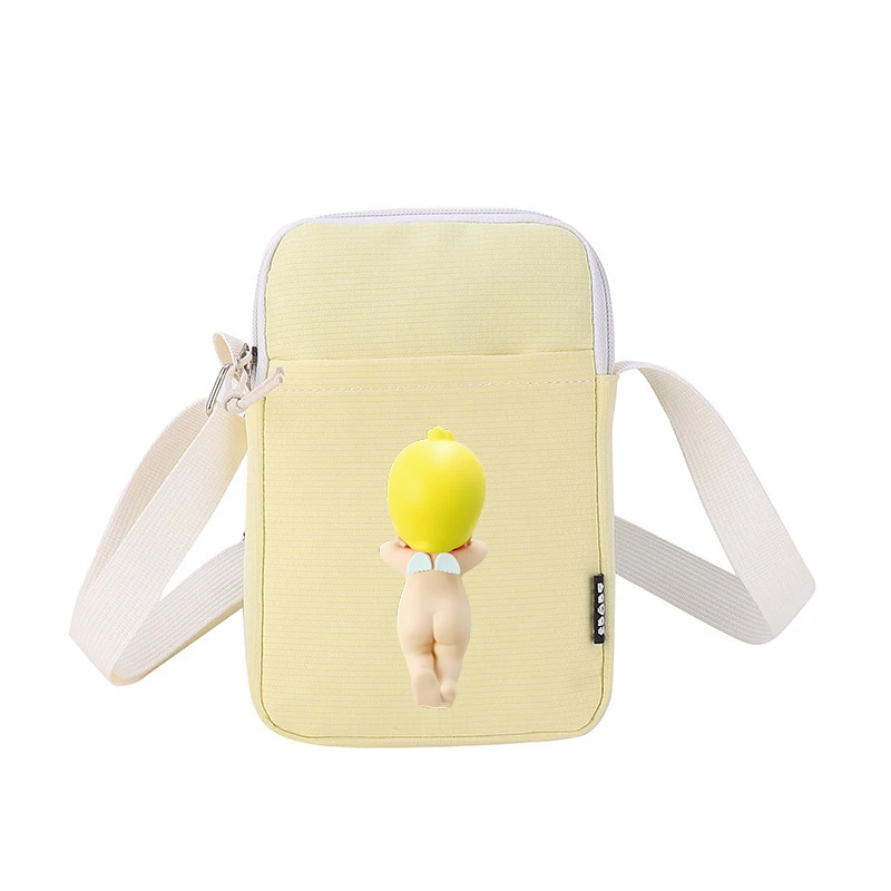 Sonny Angel Shoulder Bags Anime Printed Canvas Square Messenger Bag Fashion Women's Cellphone Pouch Diagonal Kids Xmas Gift