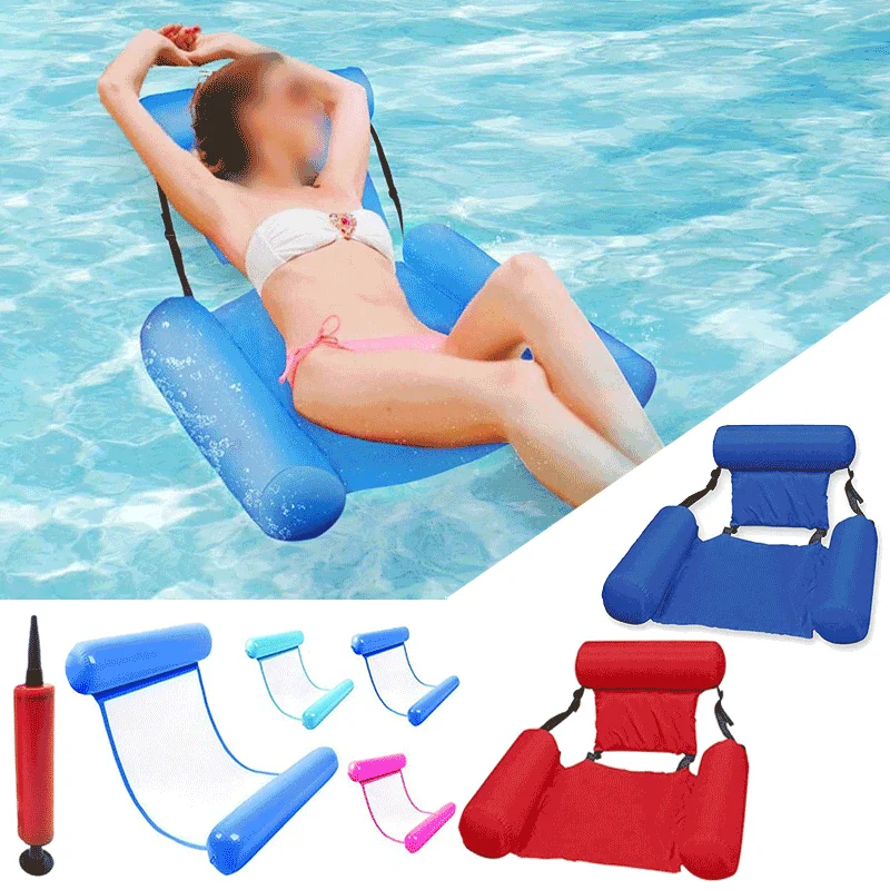 

Inflatable Mattresses Water Swimming Pool Accessories Air Hammock Water Lounge Chairs Float Water Sports Toys Floating Water Mat