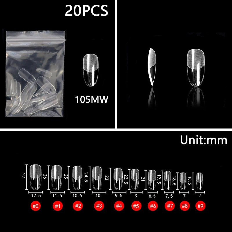 Туфли-шпильки с округлой поверхностью квадратные матовые накладные Типсы для