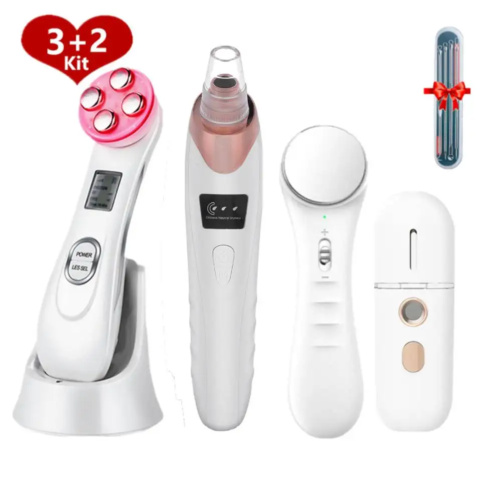 

RF Ультразвуковой косметический инструмент, массажер для лица, устройство для скребка кожи, подтяжка и укрепляющий нано-отпариватель для ли...