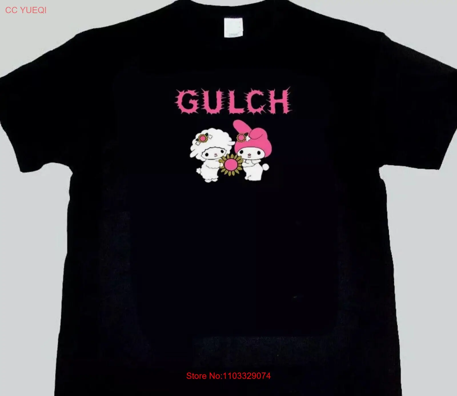 Футболка Gulch band милая рубашка черная хлопковая унисекс полный размер