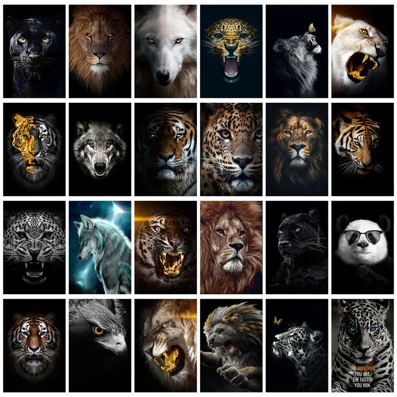 

5D Modern Diamond Painting Animals DIY Diamond Embroidery Kits Wall Art Painting Handmade Cross Stitch Living Room Home Decor