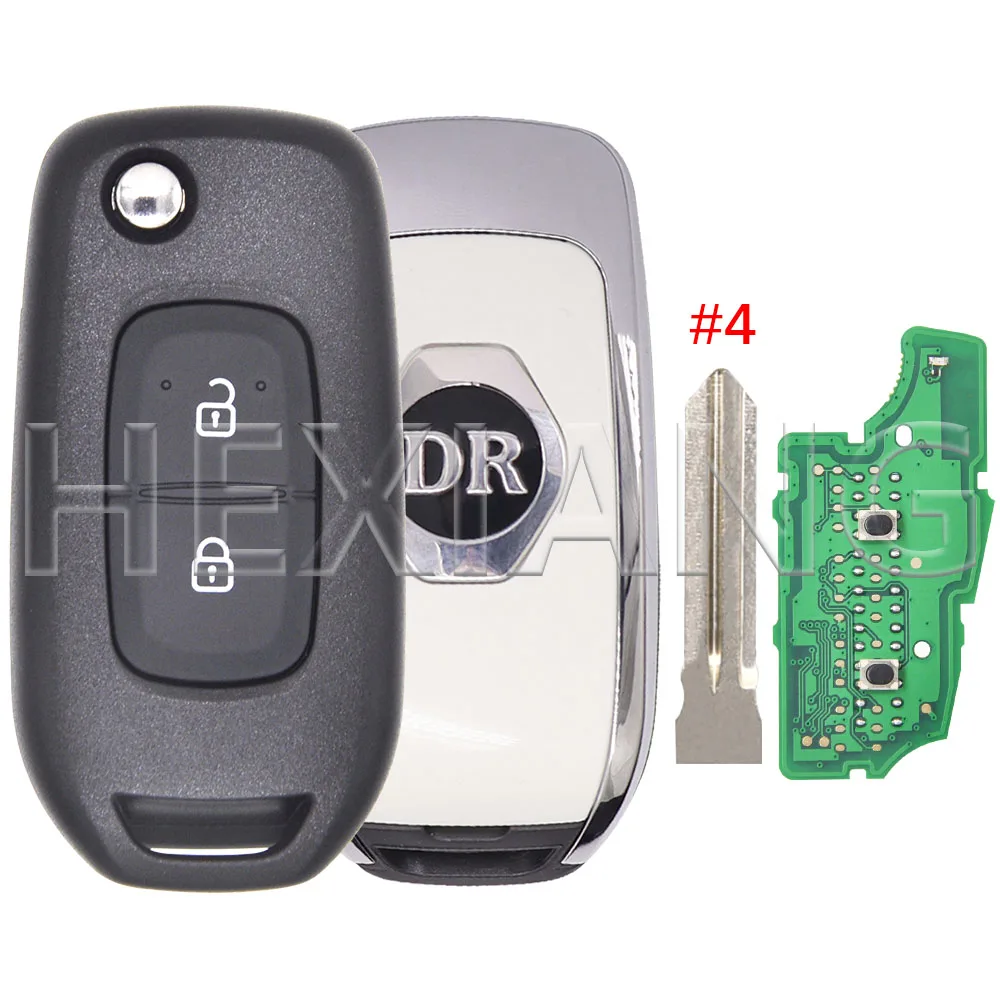 

Автомобильный ключ дистанционного управления Datong World для Renault Kiwid Dacia Logan 2 Megane Kadjar Duster Clio4 Dokker 4A PCF7961M чип 433 МГц