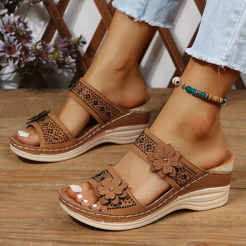 

Wedges Women Slippers Platform Casual Shoes Ladies Sandals 2023 Spring Summer New Fashion Thick Slides Women Flip-flops Mujer