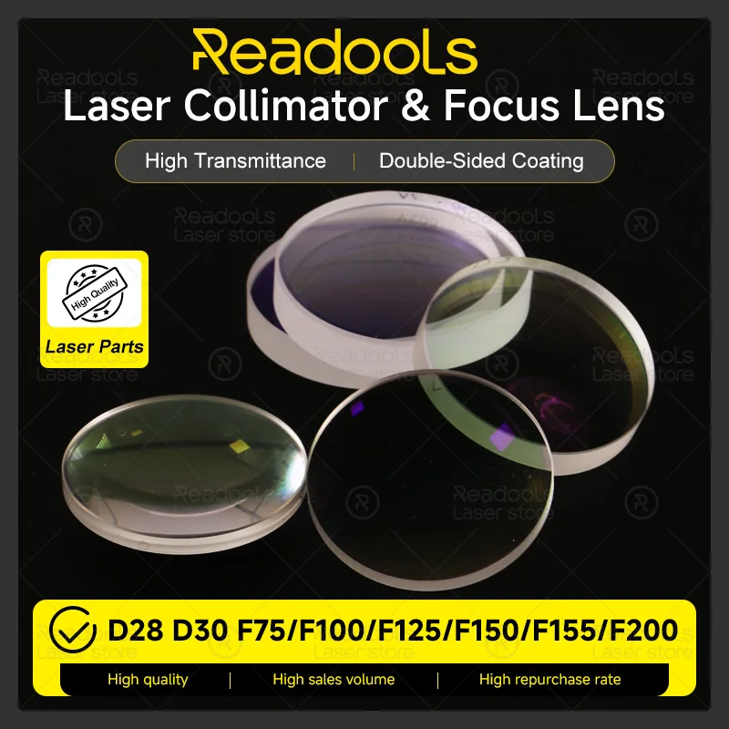 Фото Коллимационная линза Raytools с лазерной фокусировкой D28 D30 D37 CL100 F125 F150 F200 Фокусирующая линза для Raytools BM111 BM110 BM109 BM06K №1