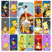 disney the simpsons phone case for redmi note 8 7 9 4 6 pro max t x 5a 3 10 lite pro