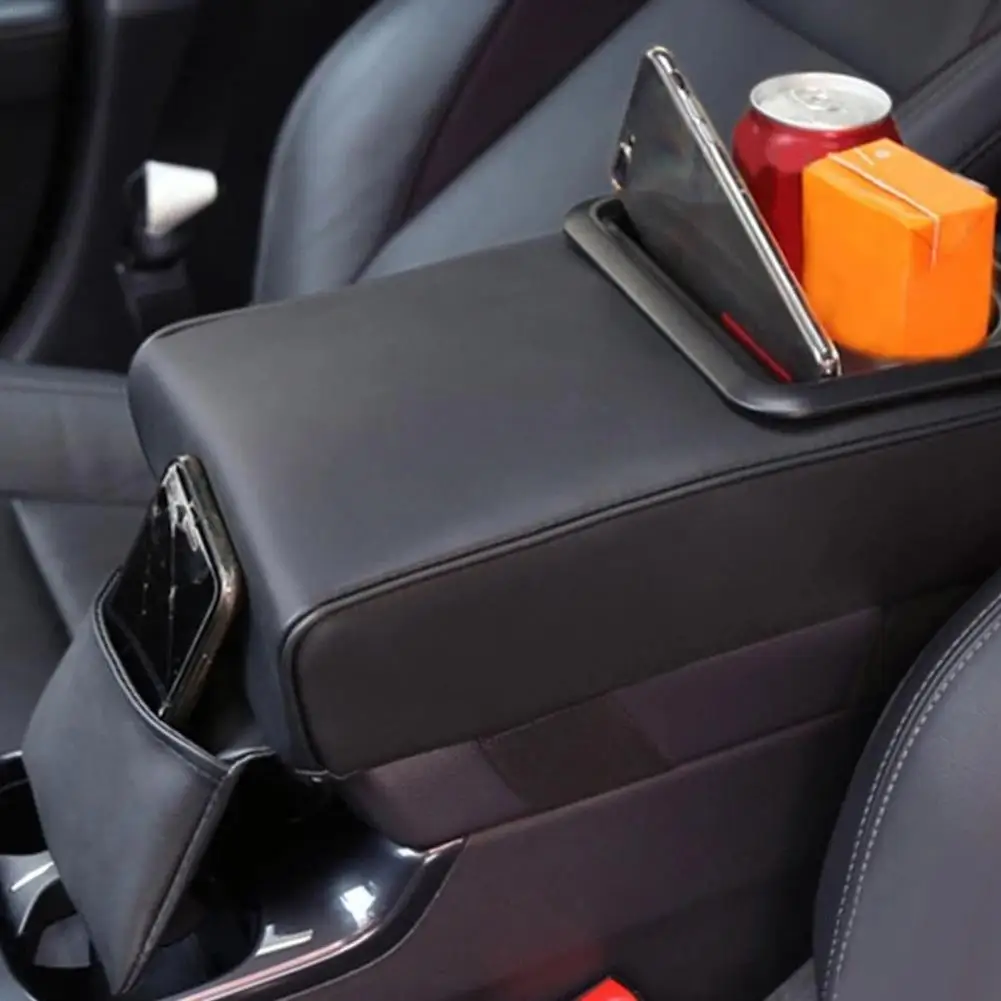 

Car Armrest Cushion Box With Cup Holder Rear Seat Increased Elbow Support Car Arm Rest Holder Vehicle Arm Cushion Storager