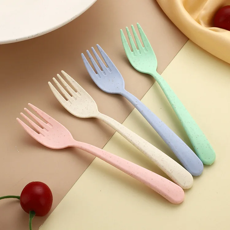 Набор посуды 3 в 1 из пшеничной соломы вилки ложки ножи набор для путешествий