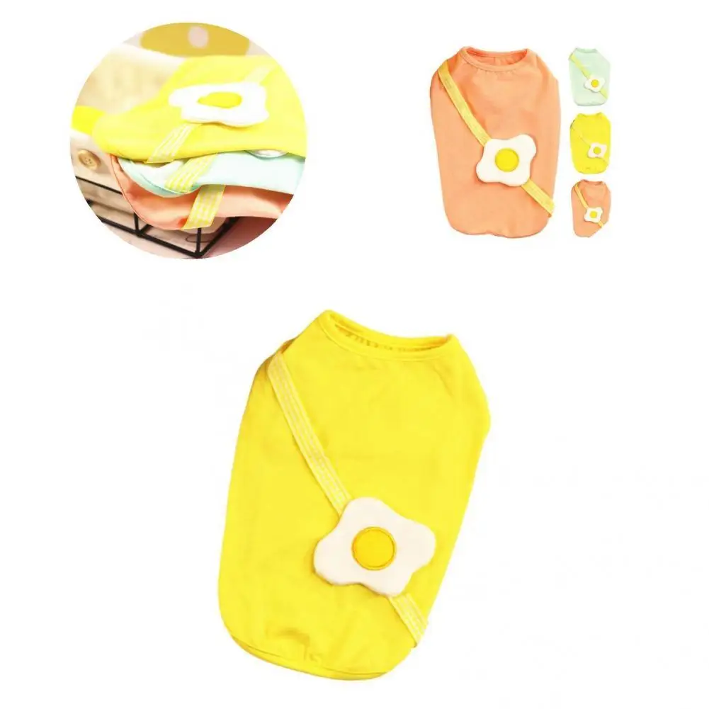 

Pet Vest Beautiful Multicolor Thin Solid Color Egg Pet Clothing for Teddy Pet T-shirt Dog T-shirt