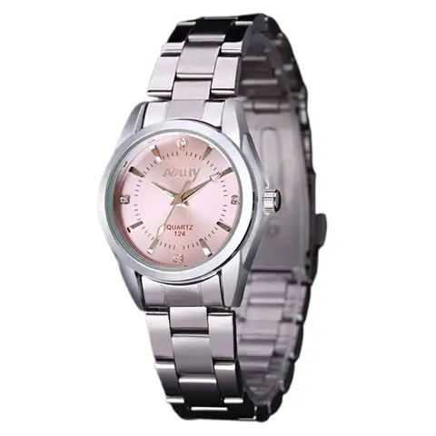 Женские часы, Металлические кварцевые наручные часы из нержавеющей стали, прочные кварцевые наручные часы для вечевечерние