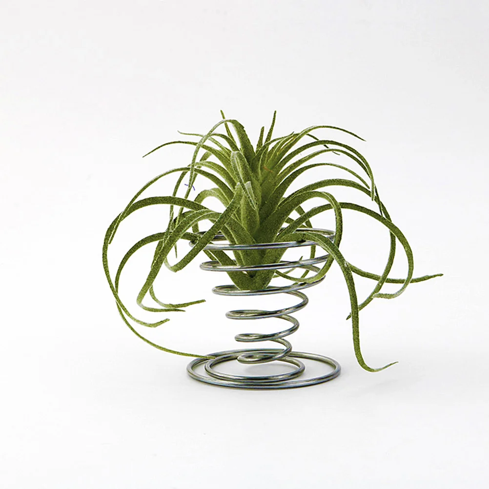 

Air Holder Display Planter Wire Metal Pots Rack Cups Decor Stand Tillandsia Tabletop Makeup Desktop Wall Desk Egg Table Blender