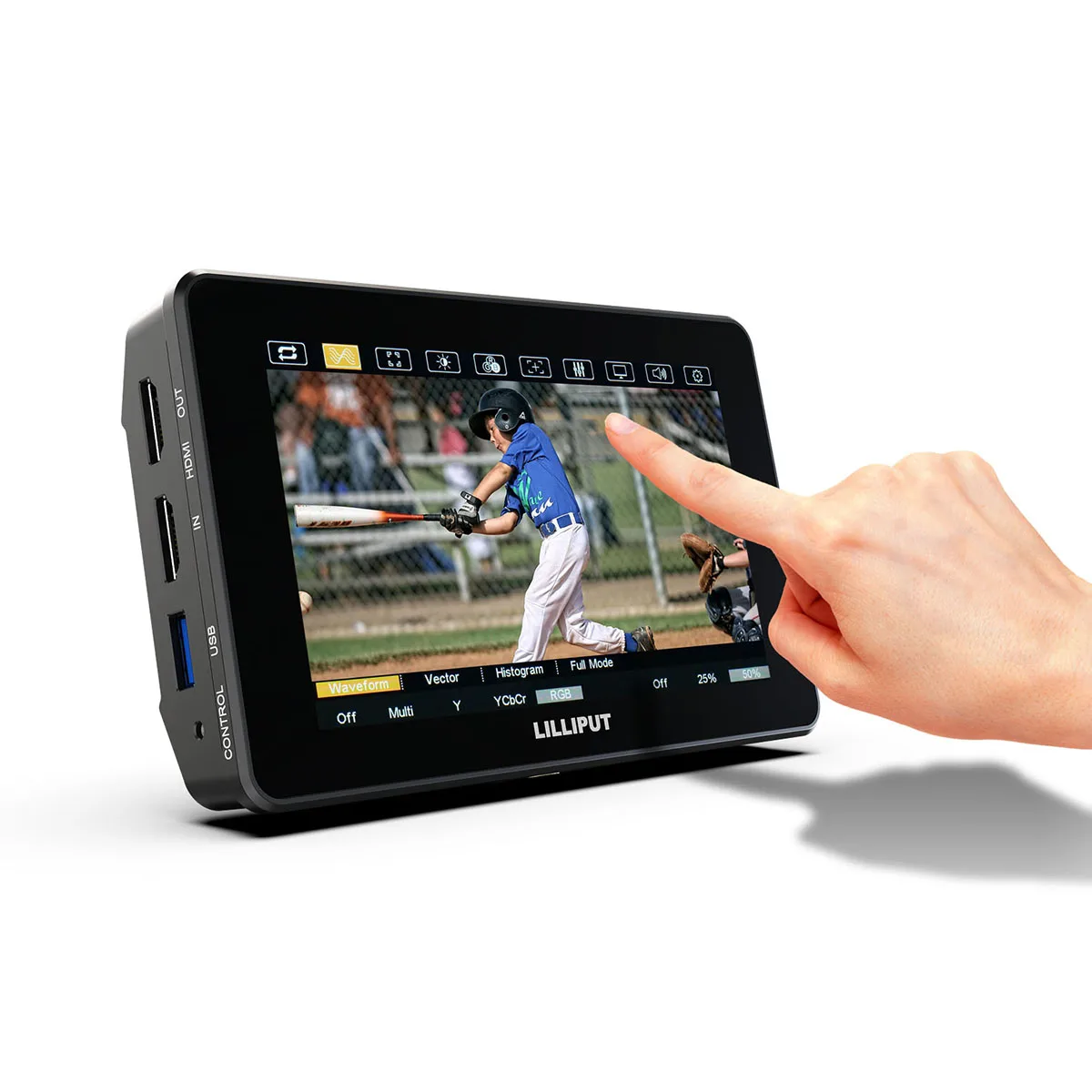 5 5-дюймовый 2000 нит сверхвысокая яркость сенсорный экран монитор управления