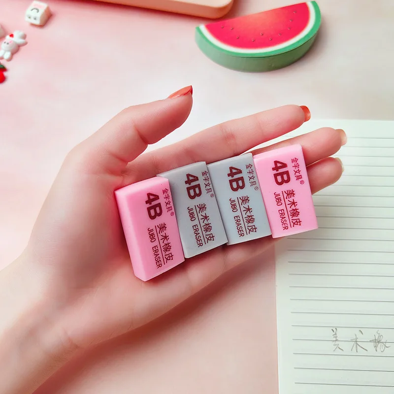 

4B Art Eraser Korean Stationery Sketch Pencil Eraser Clean Rubber Erasers for Students Office School Supplies Random Color