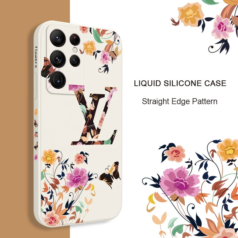

Noble flower Phone Case For Samsung Galaxy S22 S21 S20 Ultra Plus FE S10 S9 S10E Note 20 ultra 10 9 Plus Cover