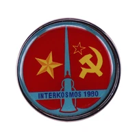 soviet space program enamel pin wrap clothes lapel brooch fine badge fashion jewelry friend gift
