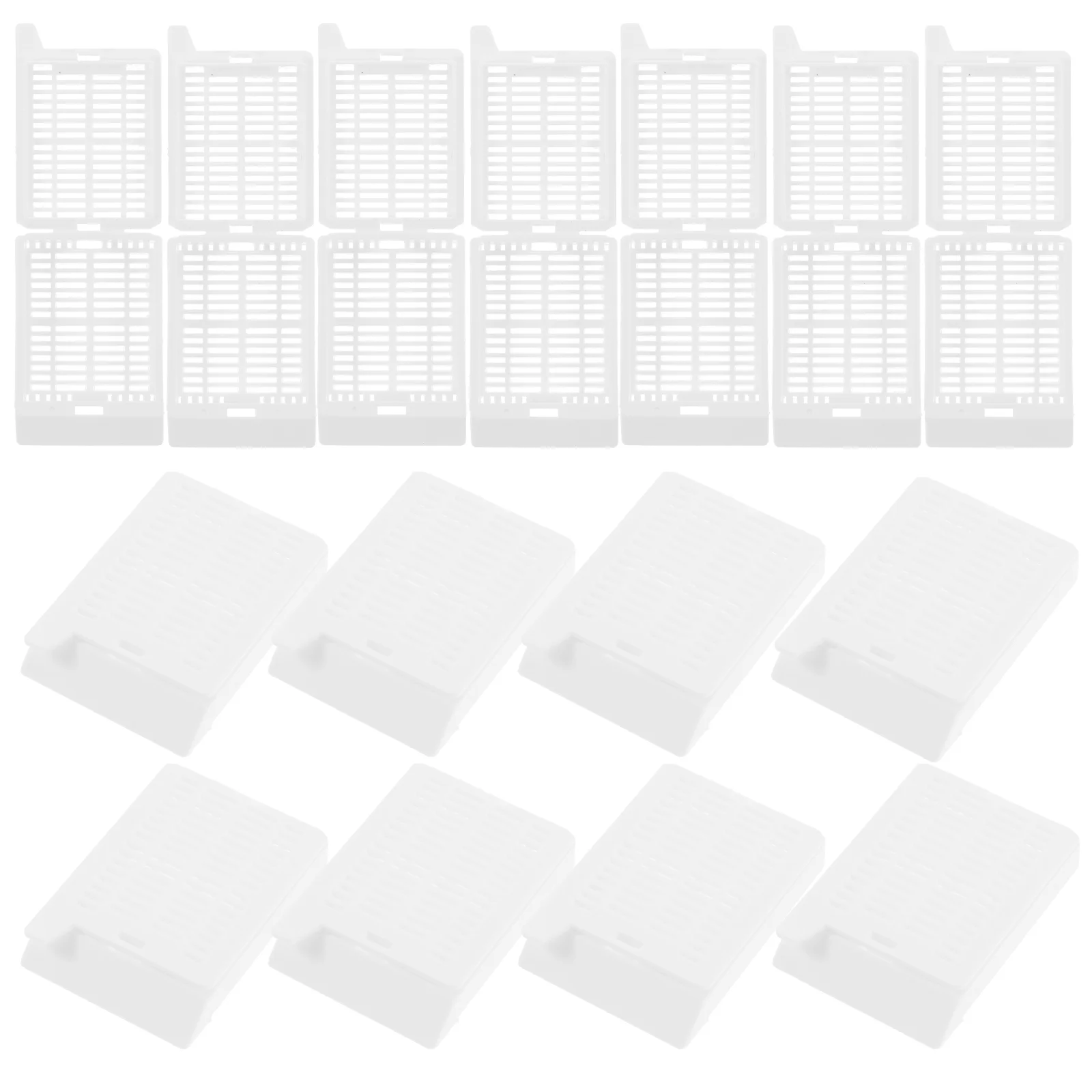 

200PCS Embedding Cassette Tissue Embedding Cassettes Scientific Cassettes ( White )