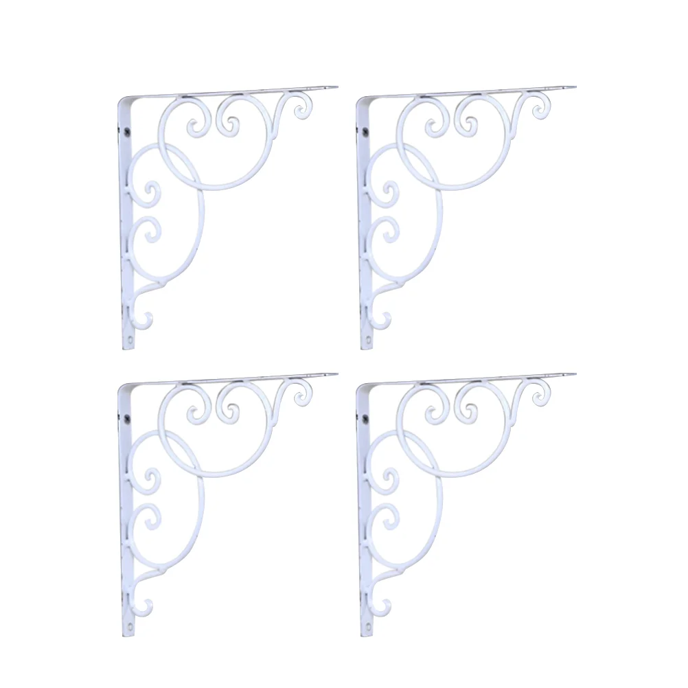 

4pcs Shelf Bracket Portable Bookrack Bracket Wall Mount shelf Bracket Calpboard Support for Inside Indoor Home