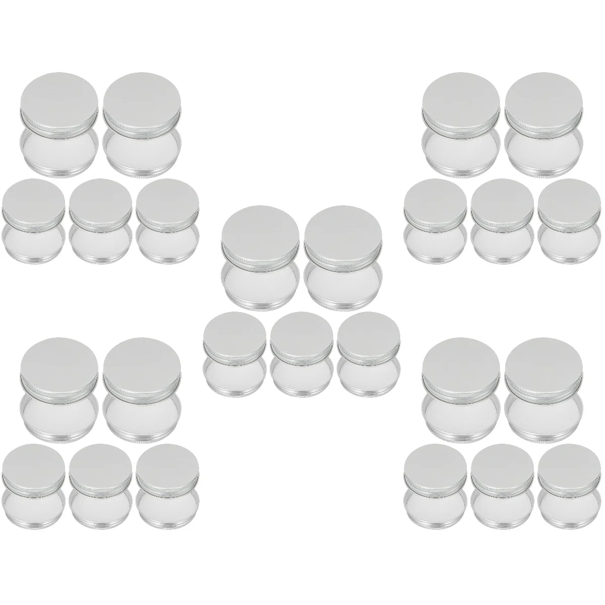 

250 Pcs Screw Lid Reusable Jar Caps Household Bottle Lids Metal Screw Caps Bottle Lids for Replacement Protection Sealing