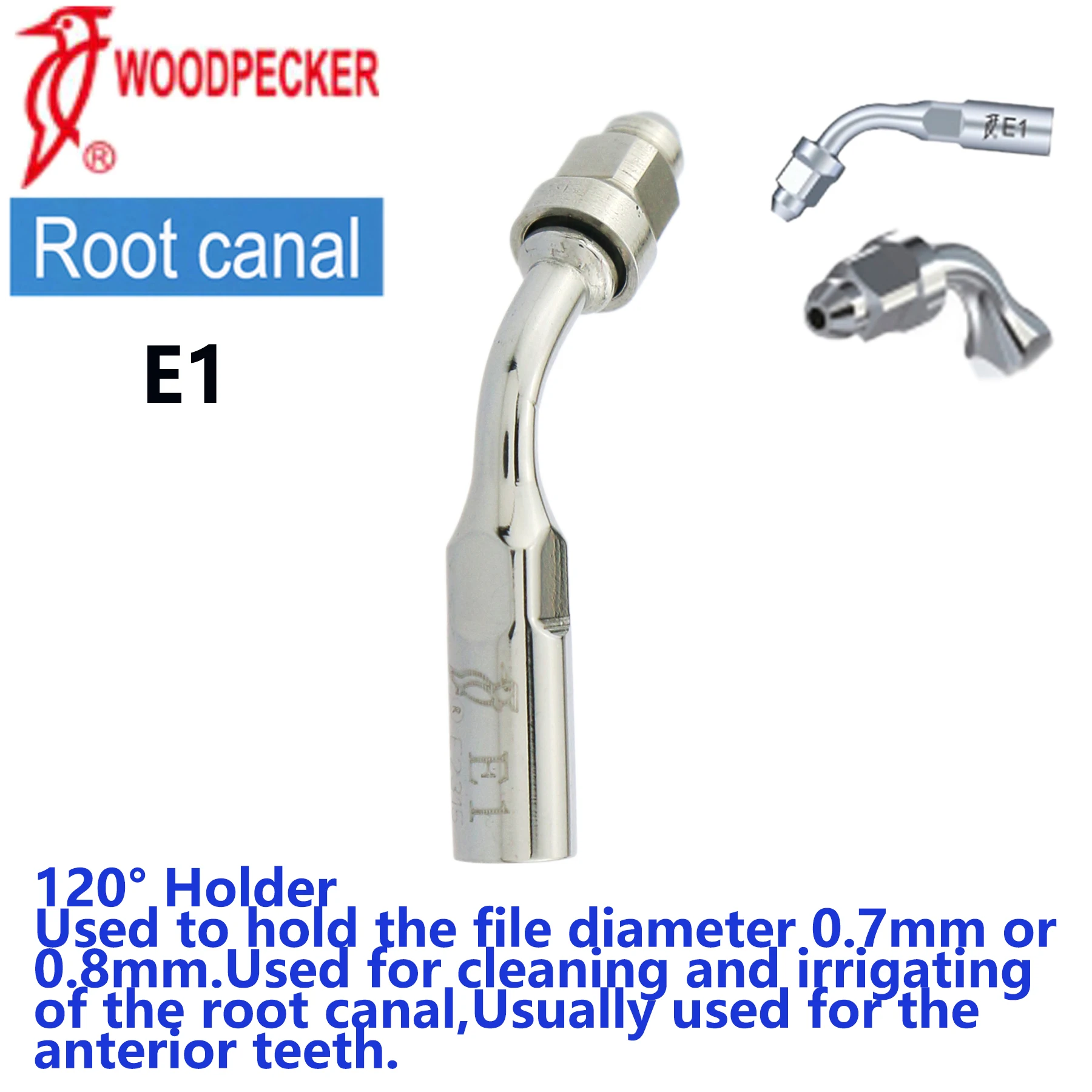 Woodpecker Dental Ultrasonic Scaler Tips Endodontic Endo Tip Scaling  E1 Series Compatible UDS EMS