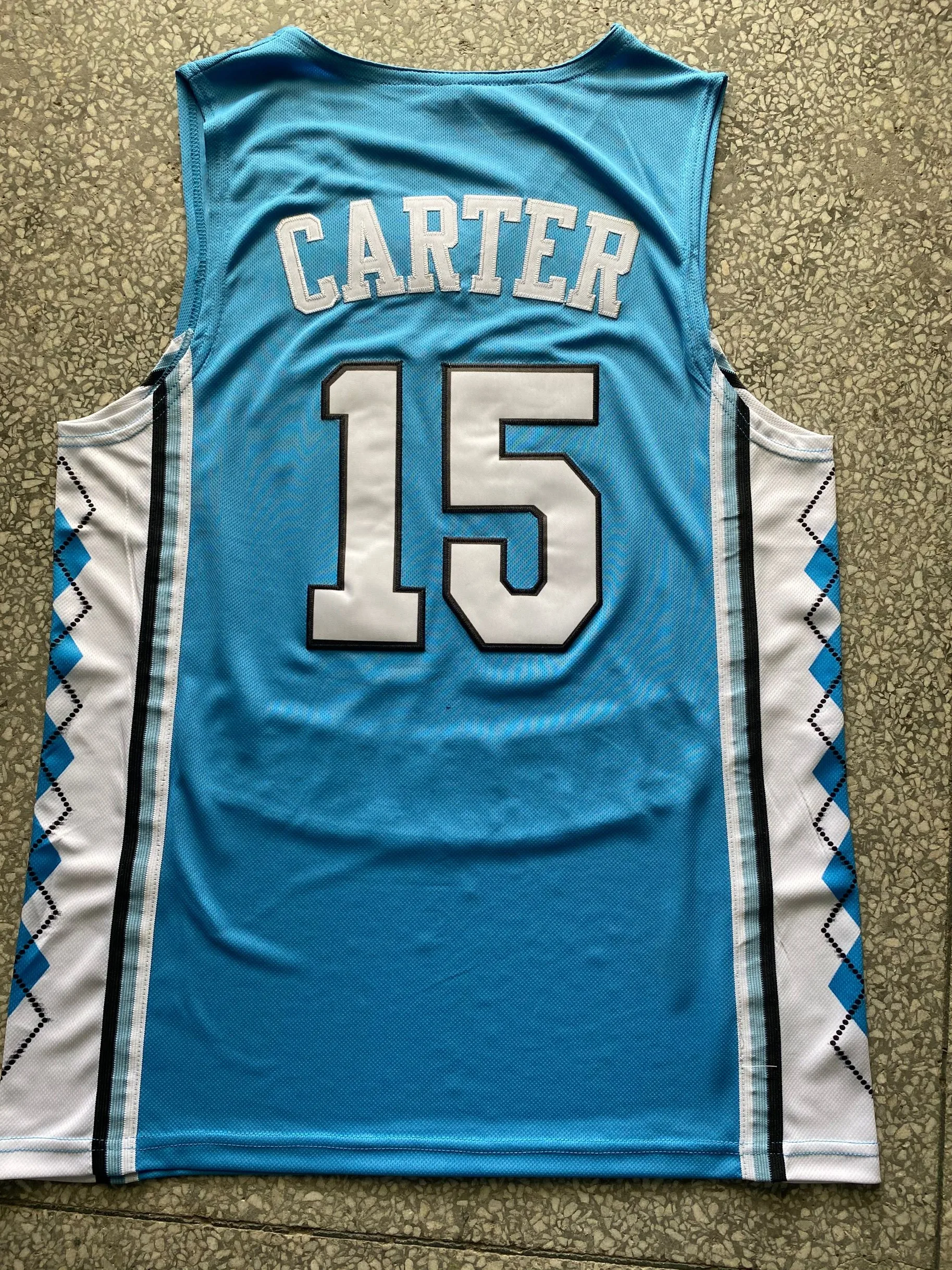 

2 Cole Anthony #15 vince carter Stitched Basketball Jersey Sewn Camisa Embroidery