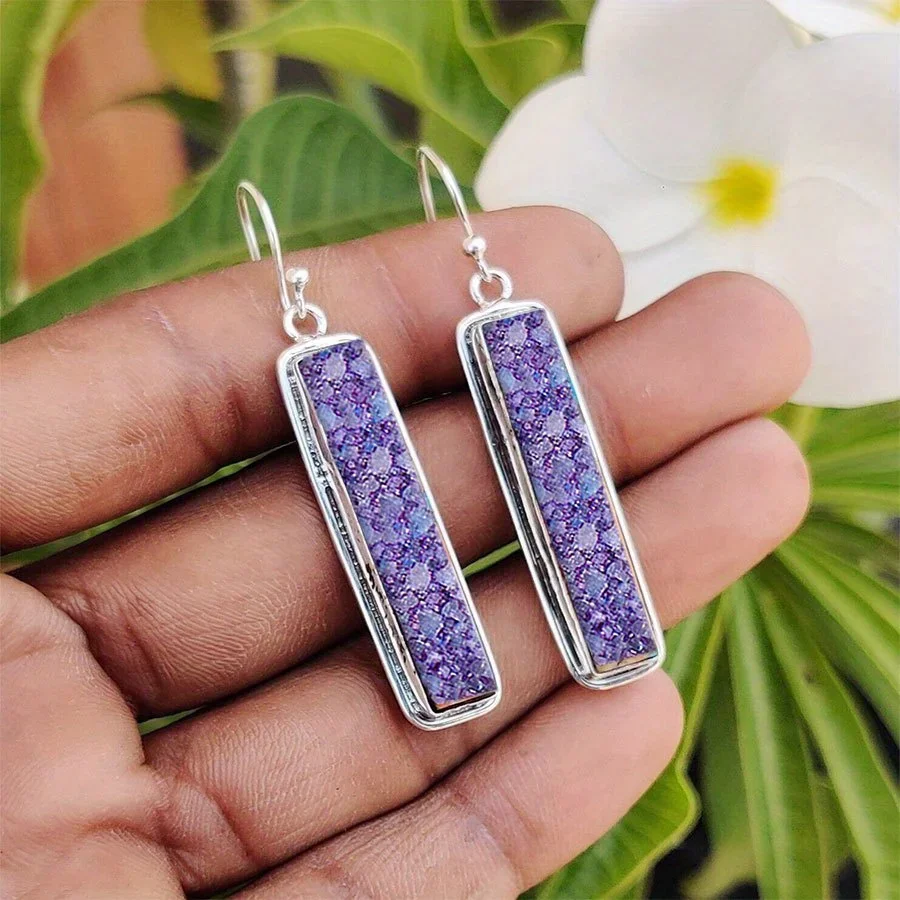 Модные богемные серьги с имитацией бирюзы для женщин идеальный подарок любимого