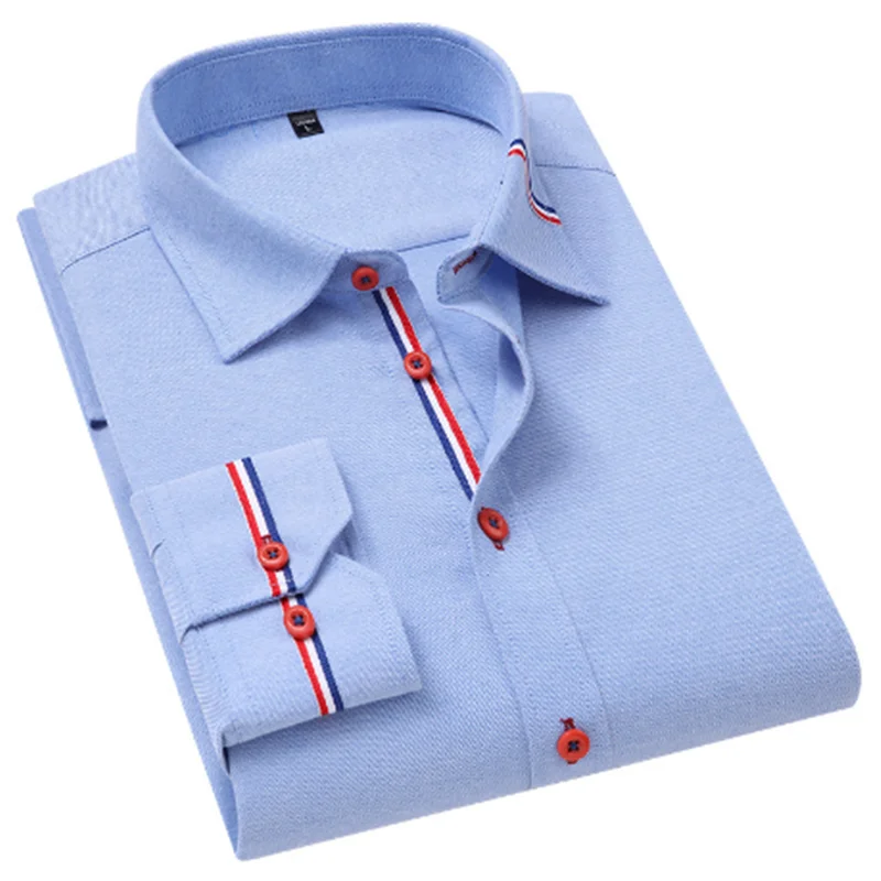 

Fall New Men's Long Sleeve Shirt Korean Clothes Fashion Vestidos Formales Blusas Camisa Masculina Chemise Longue Social Hemd