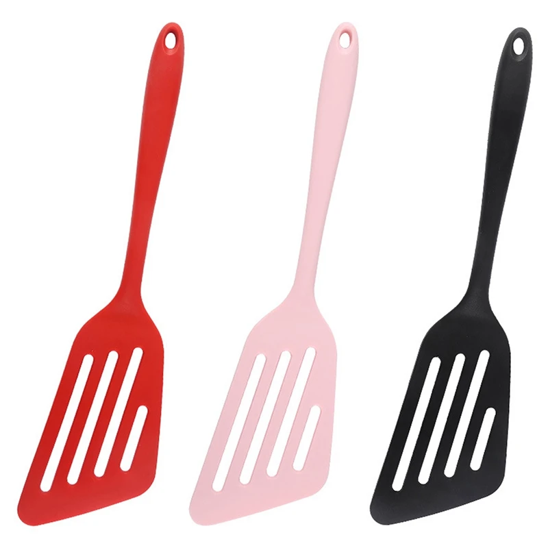 

1Pc Silicone Cooking Turner Slotted Cooking Spatula Egg Fish Frying Pan Scoop Fried Shovel Spatula Cooking Kitchen Utensils Tool