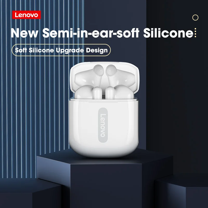 

Оригинальные беспроводные bluetooth наушники Lenovo XT83, спортивные стереонаушники с сенсорным управлением и зарядным футляром на 300 мА · ч, настоящ...